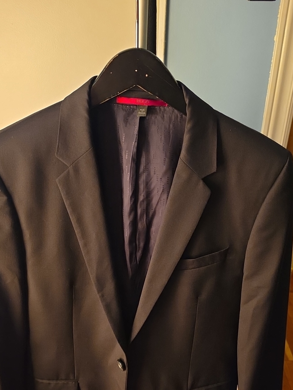 Hugo Boss Men's Black Single-Breasted Blazer